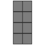 fekete edzett üveg és alumínium tolóajtó 90 x 205 cm