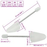 fehér műanyag sámfa 5 pár cipőhöz EU 35-38