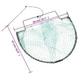 zöld acél madárcsapda 50 cm