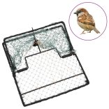 zöld acél madárcsapda 34 x32 cm