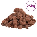 25 kg piros vulkanikus kőzet 1-2 cm