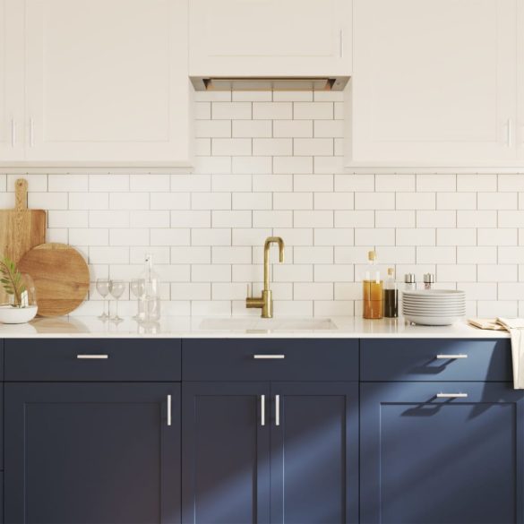 10 db ezüst rozsdamentes acél szekrényfogantyú 64 mm