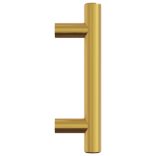 10 db aranyszínű rozsdamentes acél szekrényfogantyú 64 mm