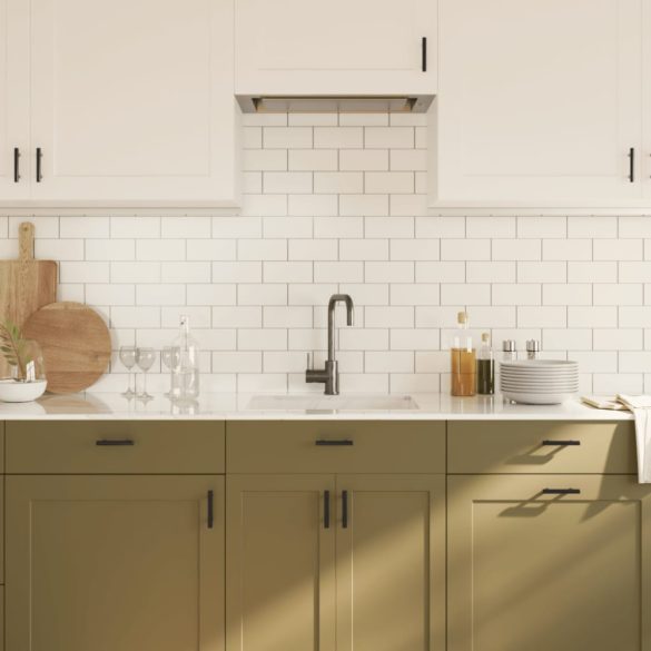 10 db fekete rozsdamentes acél szekrényfogantyú 64 mm