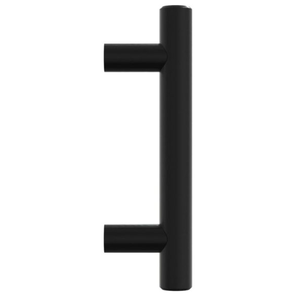 10 db fekete rozsdamentes acél szekrényfogantyú 64 mm