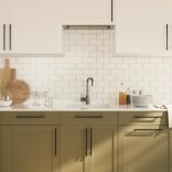 5 db fekete rozsdamentes acél szekrényfogantyú 224 mm