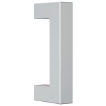 10 db ezüst rozsdamentes acél szekrényfogantyú 64 mm