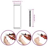 5 db ezüst rozsdamentes acél szekrényfogantyú 480 mm