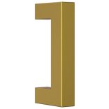 10 db aranyszínű rozsdamentes acél szekrényfogantyú 64 mm