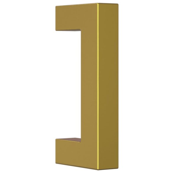 10 db aranyszínű rozsdamentes acél szekrényfogantyú 64 mm