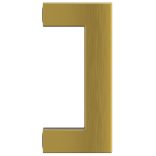 10 db aranyszínű rozsdamentes acél szekrényfogantyú 64 mm