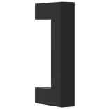 10 db fekete rozsdamentes acél szekrényfogantyú 64 mm