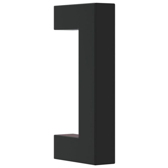 10 db fekete rozsdamentes acél szekrényfogantyú 64 mm