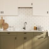 10 db fekete rozsdamentes acél szekrényfogantyú 64 mm