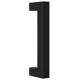 10 db fekete rozsdamentes acél szekrényfogantyú 96 mm