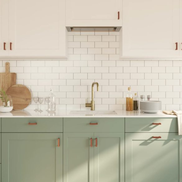 10 db bronz rozsdamentes acél szekrényfogantyú 64 mm