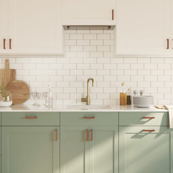 10 db bronz rozsdamentes acél szekrényfogantyú 96 mm