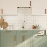 5 db bronz rozsdamentes acél szekrényfogantyú 192 mm