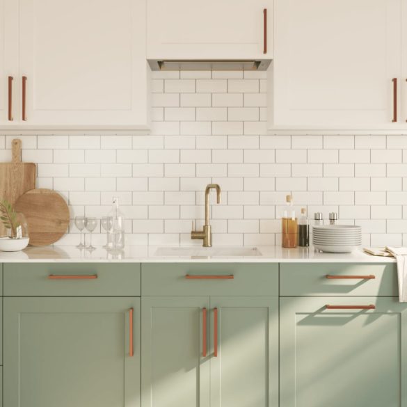 5 db bronz rozsdamentes acél szekrényfogantyú 192 mm