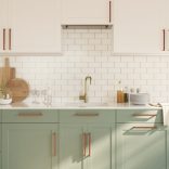 5 db fekete rozsdamentes acél szekrényfogantyú 224 mm