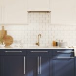 5 db ezüst rozsdamentes acél szekrényfogantyú 320 mm