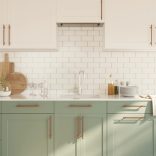 5 db bronz rozsdamentes acél szekrényfogantyú 192 mm