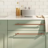 5 db bronz rozsdamentes acél szekrényfogantyú 320 mm