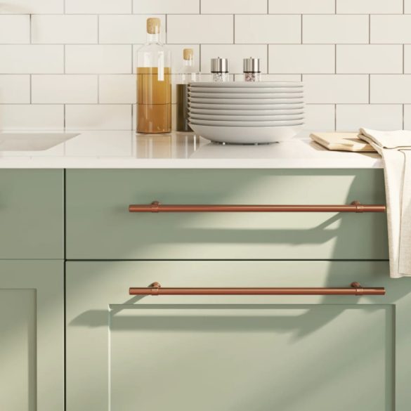 5 db bronz rozsdamentes acél szekrényfogantyú 320 mm