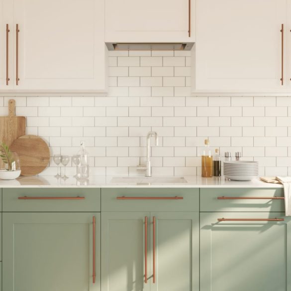 5 db bronz rozsdamentes acél szekrényfogantyú 320 mm