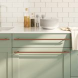 5 db bronz rozsdamentes acél szekrényfogantyú 480 mm