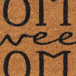 természetes színű bojtos kókuszrost lábtörlő 45 x 75 cm