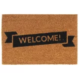 természetes színű rojtos kókuszrost lábtörlő 40 x 60 cm