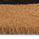 természetes színű rojtos kókuszrost lábtörlő 45 x 75 cm