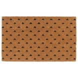 természetes színű rojtos kókuszrost lábtörlő 45 x 75 cm