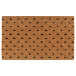   természetes színű rojtos kókuszrost lábtörlő 45 x 75 cm