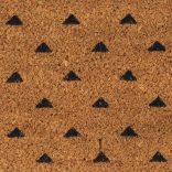 természetes színű rojtos kókuszrost lábtörlő 45 x 75 cm