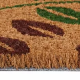 természetes színű rojtos kókuszrost lábtörlő 45 x 75 cm