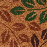 természetes színű rojtos kókuszrost lábtörlő 45 x 75 cm