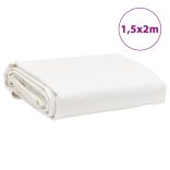 fehér ponyva 1,5 x 2 m 650 g/m²