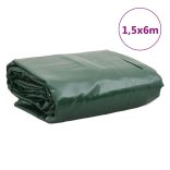 zöld ponyva 1,5 x 6 m 650 g/m²