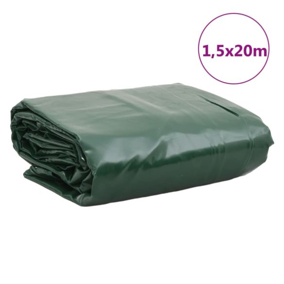 zöld ponyva 1,5 x 20 m 650 g/m²