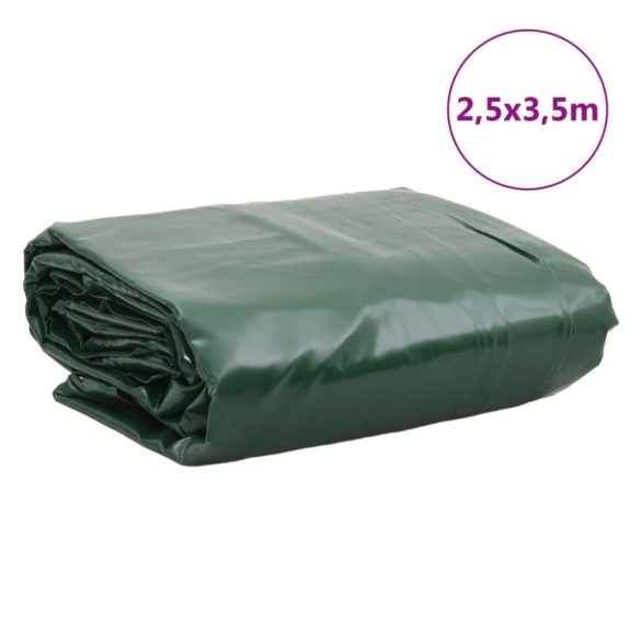 zöld ponyva 2,5 x 3,5 m 650 g/m²