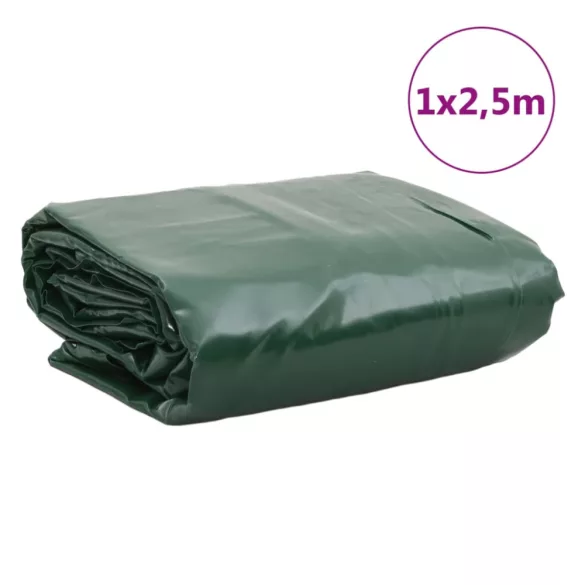 zöld ponyva 1 x 2,5 m 650 g/m²