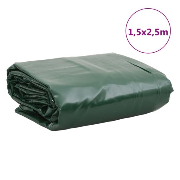 zöld ponyva 1,5 x 2,5 m 650 g/m²