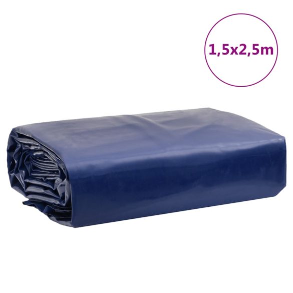 kék ponyva 1,5 x 2,5 m 650 g/m²