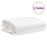 fehér ponyva 1,5 x 6 m 650 g/m²