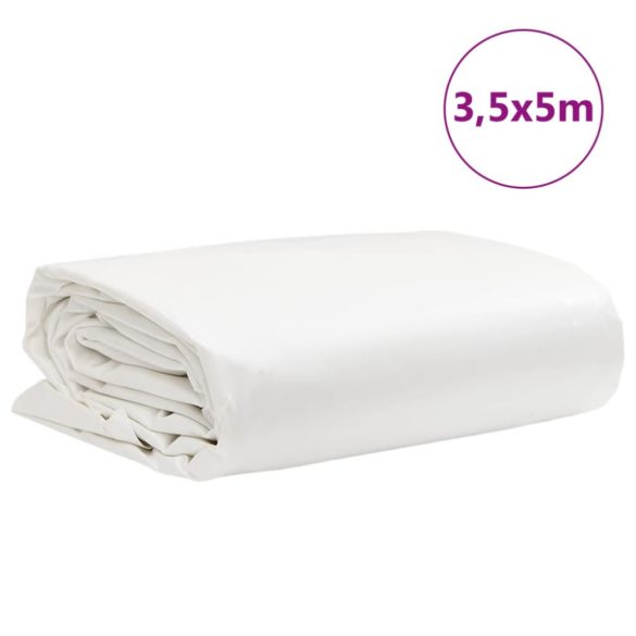 fehér ponyva 3,5 x 5 m 650 g/m²