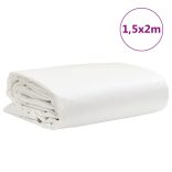 fehér ponyva 1,5 x 2 m 650 g/m²
