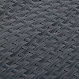 antracitszürke polyrattan erkélyparaván 400x90 cm