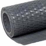 antracitszürke polyrattan erkélyparaván 500x90 cm